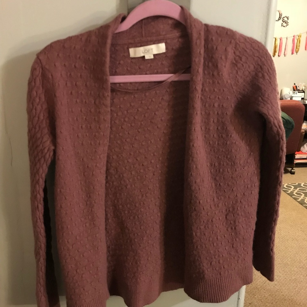Loft plum colored sweater